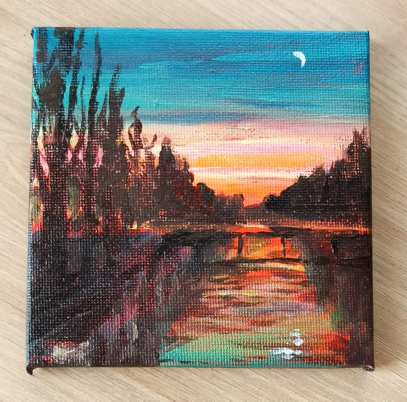 evening river